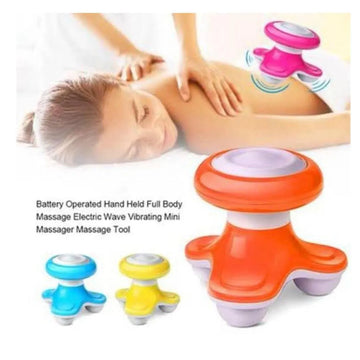 Mini Body Massager Battery Operated Multicolor ABS